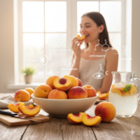 الخوخ فاكهة الصيف المنعشة gemini generated image sih1ftsih1ftsih1