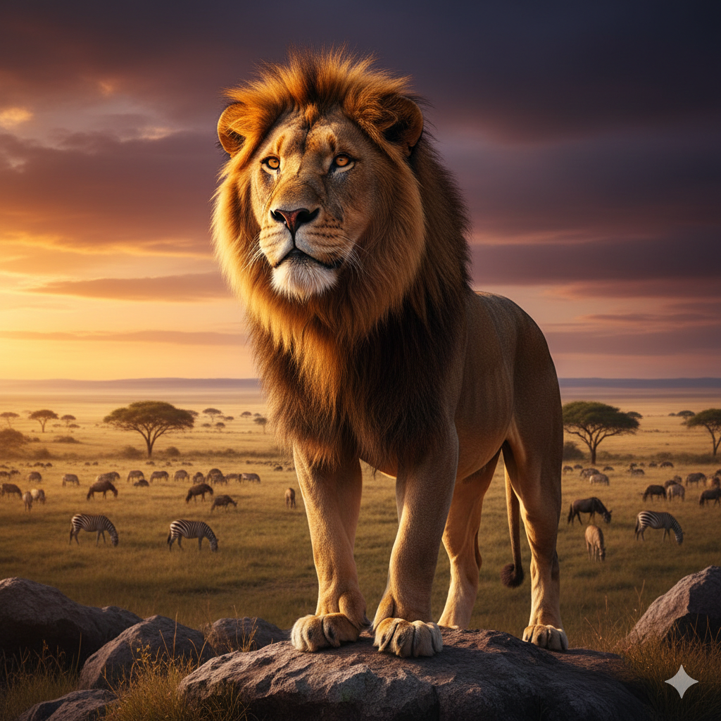 الأسد ملك الغابة gemini generated image v7dynv7dynv7dynv